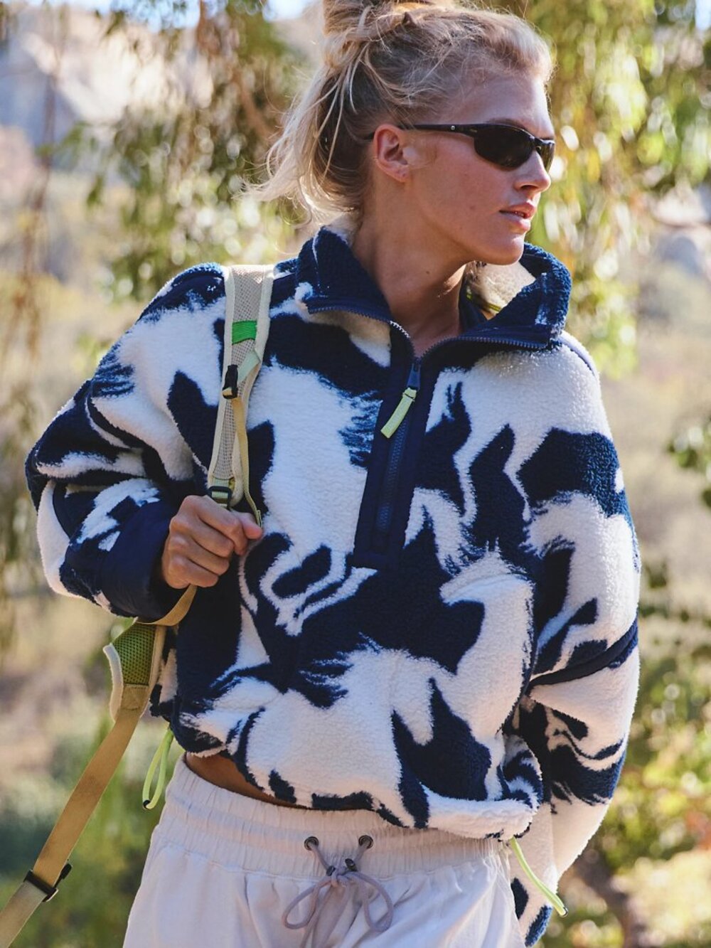NWT Mountain High Printed Half-Zip Fleece